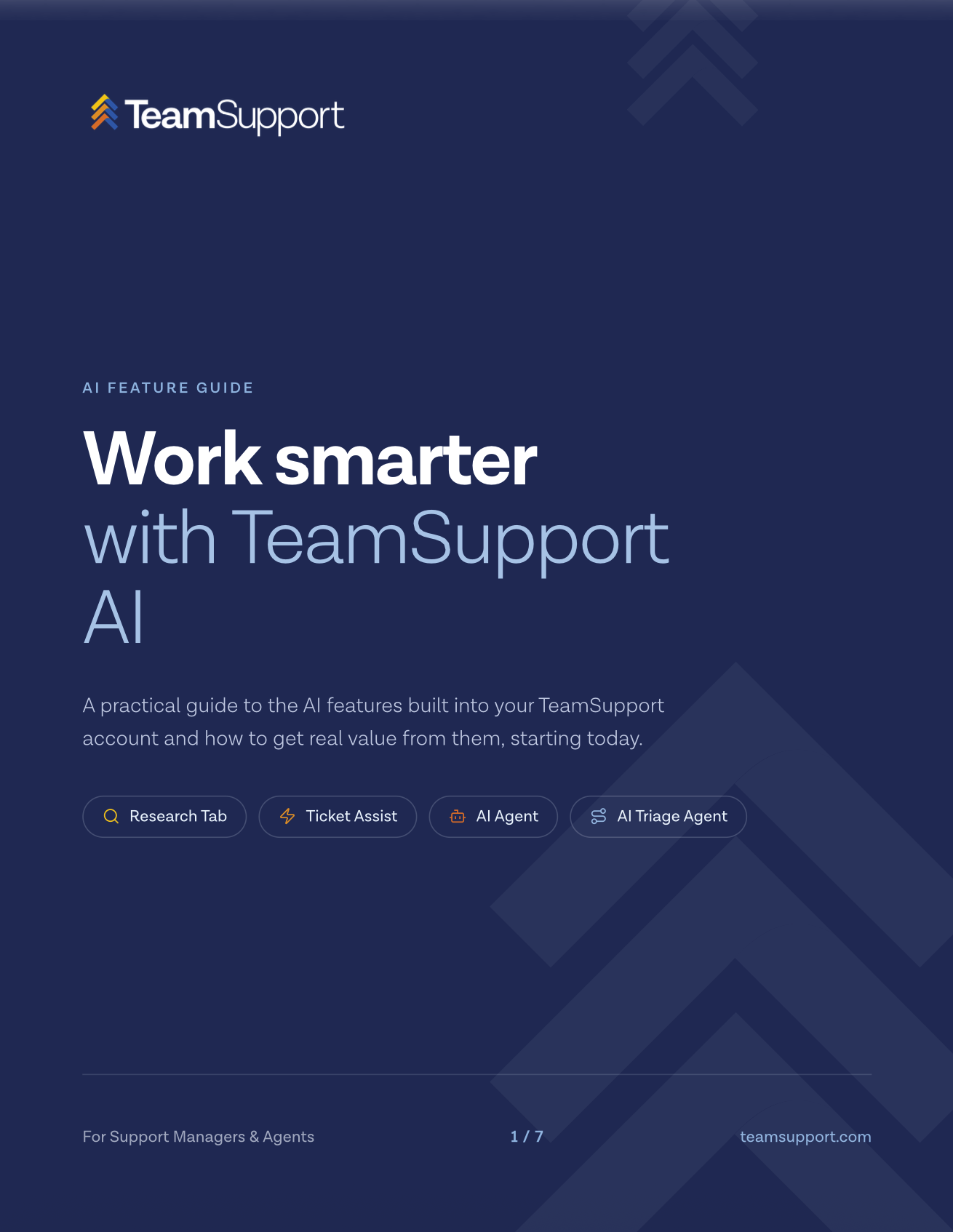 TeamSupport AI Features Guide cover