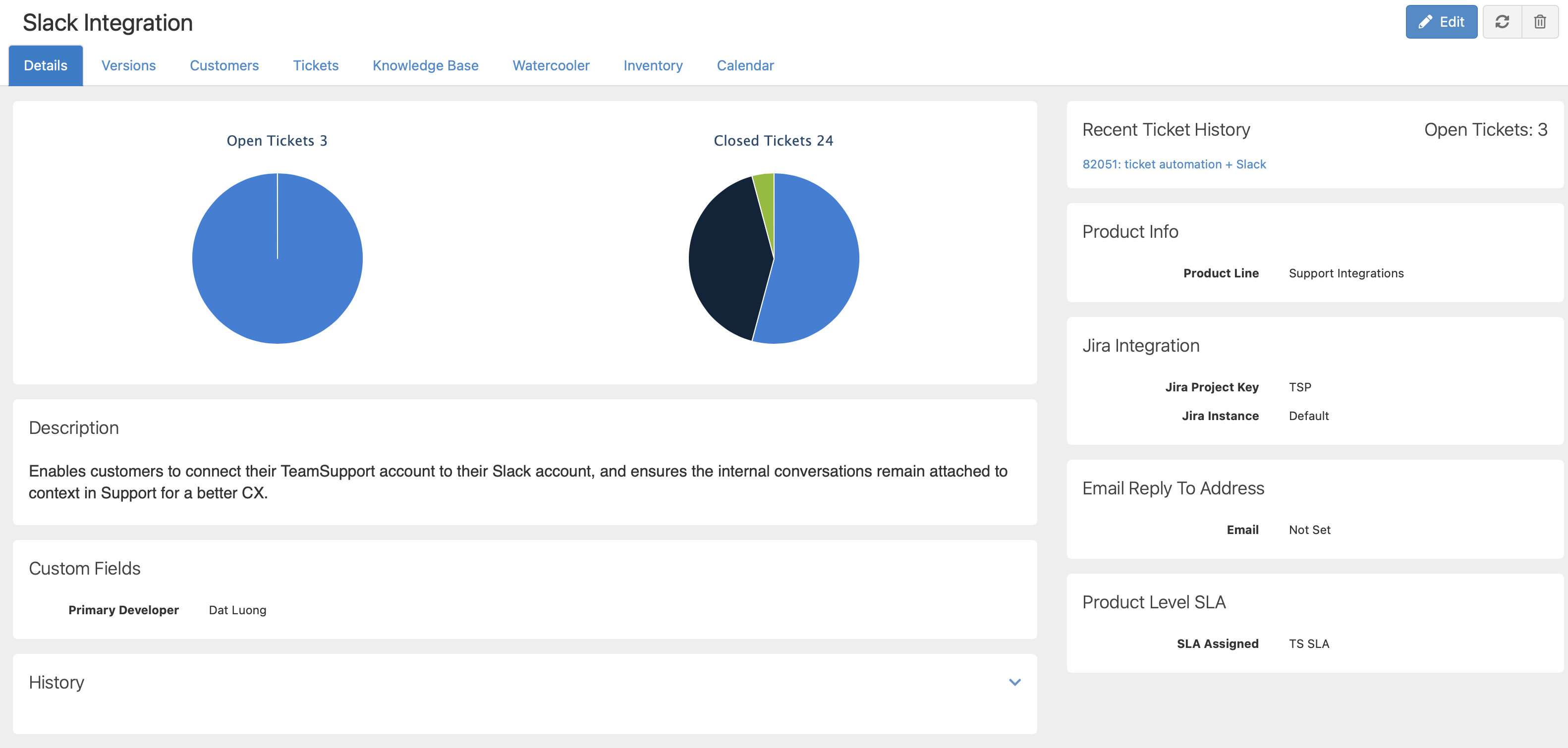 product database